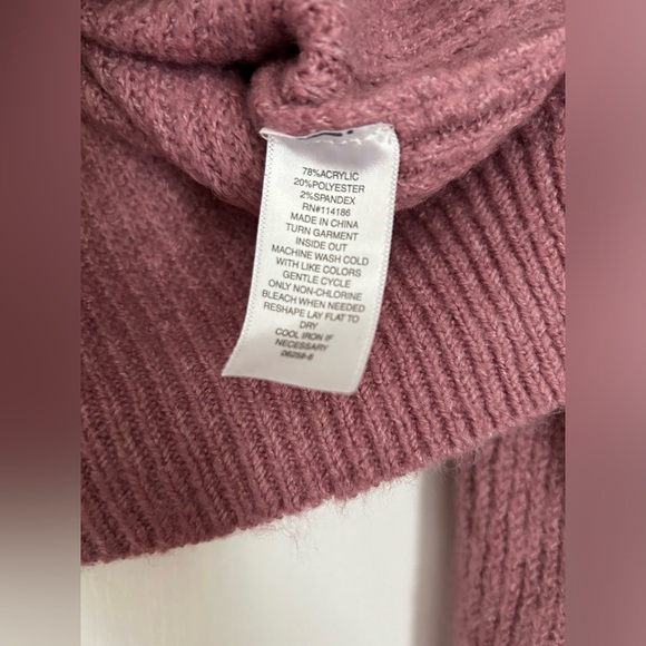 a.n.a | Pink Long Sleeve Sweater Half Button Down | Size Small - Picture 7 of 8